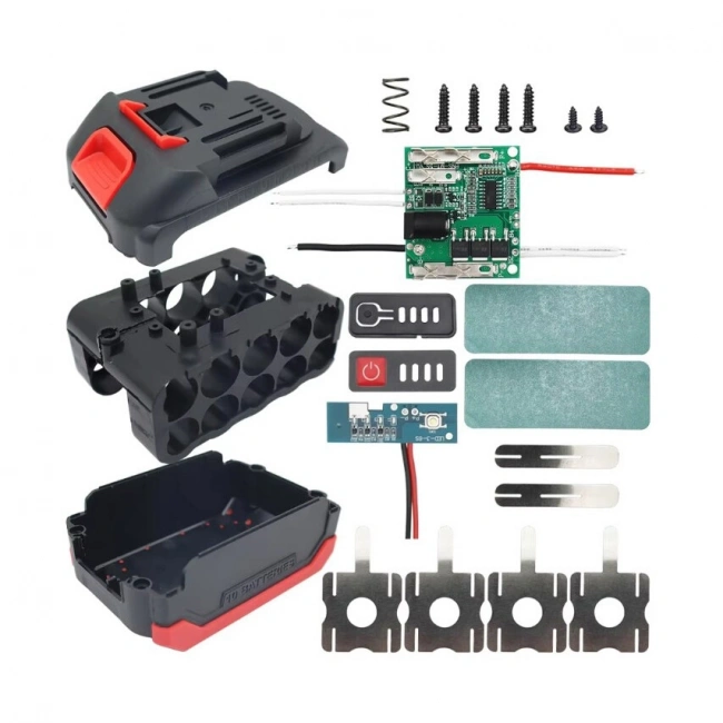 Li-ion 18650 5S 21V 10lu Matkap Batarya Kutusu Seti