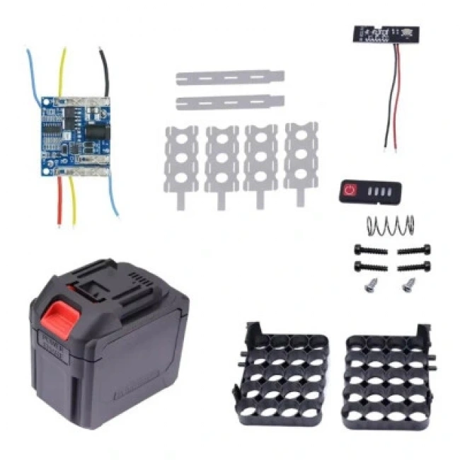 Li-ion 18650 5S 21V 20li Matkap Batarya Kutusu Seti