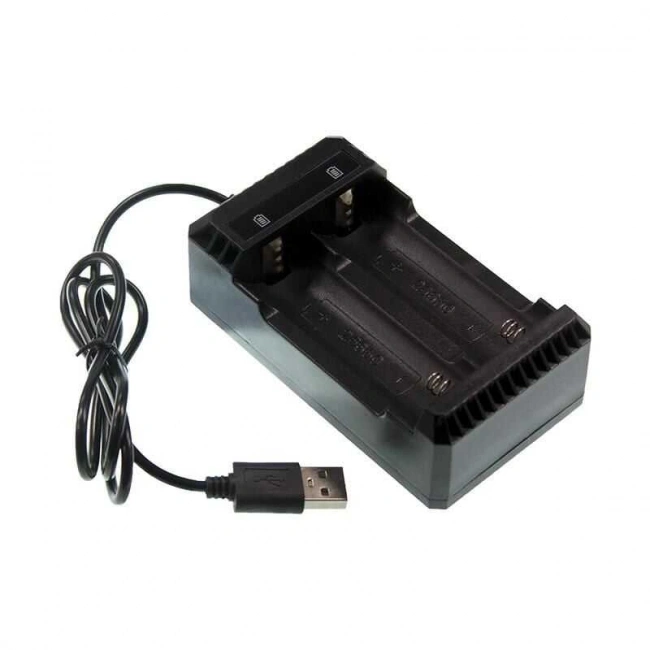 Li-ion USB 18650/22650/26650 3.7V Pil Şarj Aleti 2li