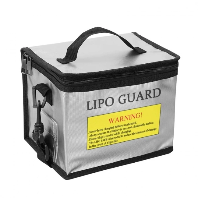 Lipo Pil Kemerli Yanmaz Koruma Çantası  - 215x145x165mm