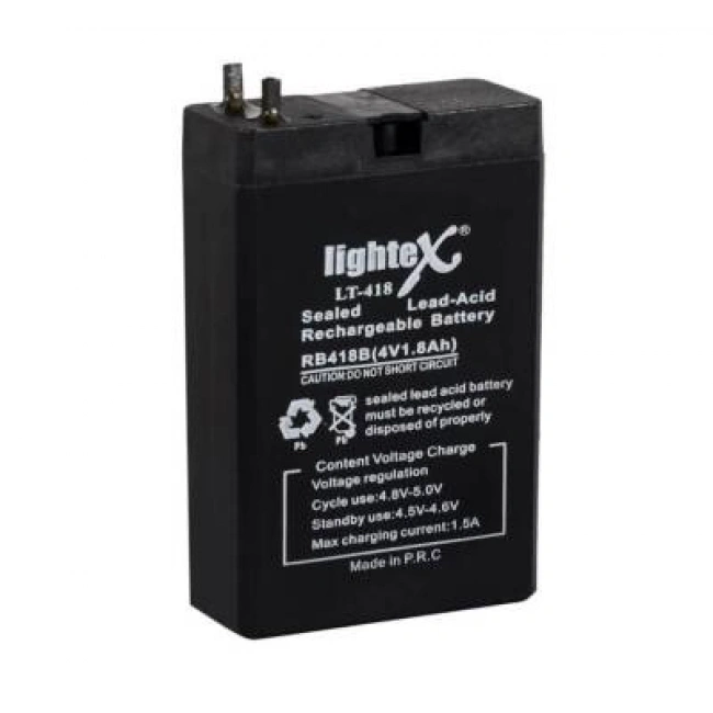 LT-418 4V 1.8 Ah Bakımsız Işıldak Aküsü