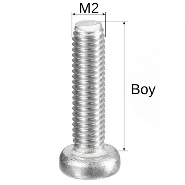 M2X8mm YSB Vida – DIN7985 (Yıldız Silindir Başlı Civata)