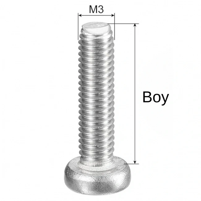 M3X10mm YSB Vida – DIN7985 (Yıldız Silindir Başlı Civata)