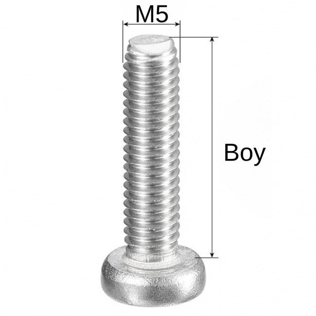 M3X25mm YSB Vida – DIN7985 (Yıldız Silindir Başlı Civata)
