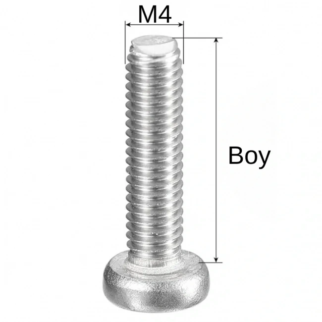 M4X100mm YSB Vida – DIN7985 (Yıldız Silindir Başlı Civata)