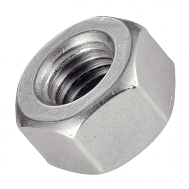 M5 Altıköşe Beyaz Çelik Somun DIN934