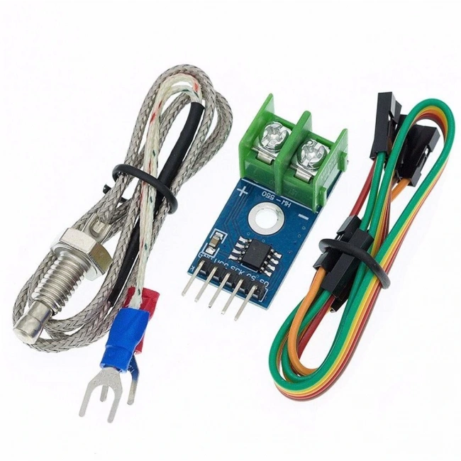 MAX6675 K-tipi Termokupl Isıl Çift Sensörü ve Sıcaklık Ölçüm Seti