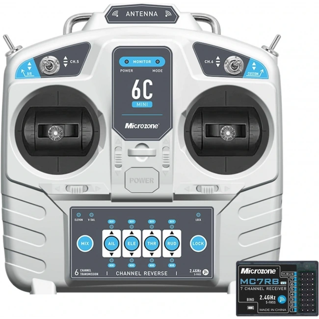 Microzone MC6C 2.4GHZ 6 Kanal Alıcı-Verici Drone Kumandası