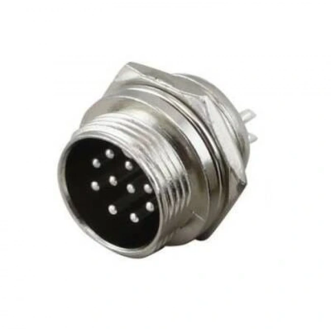 Mike Konnektör 10-Pin 16mm - Erkek