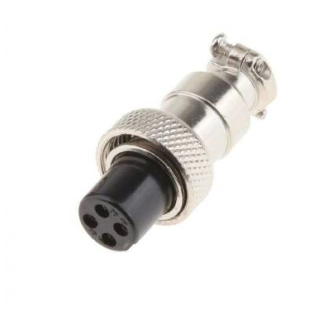 Mike Konnektör 4-Pin 12mm - Dişi
