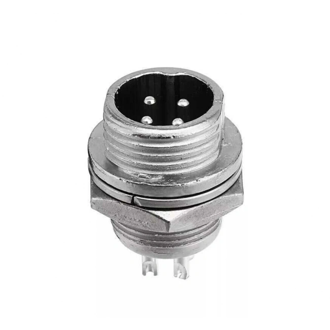 Mike Konnektör 4-Pin 12mm - Erkek