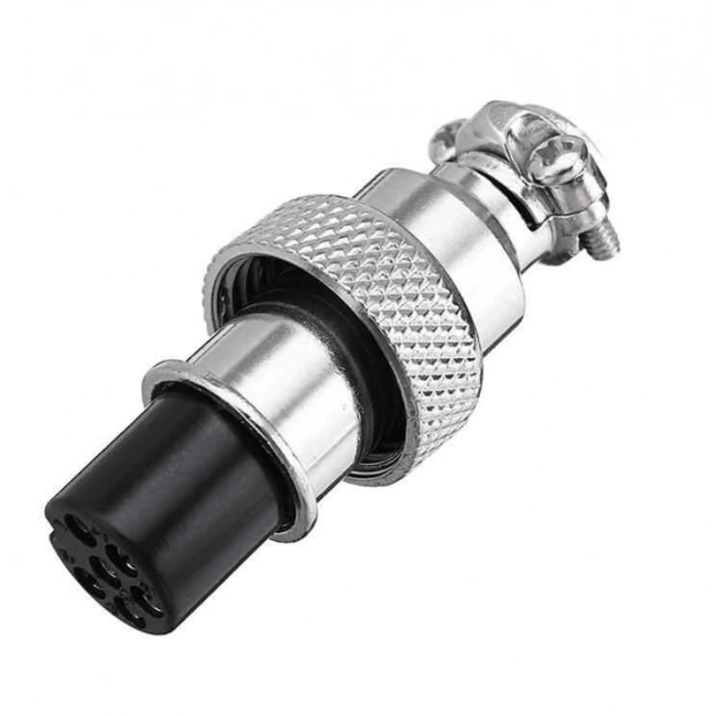 Mike Konnektör 6-Pin 12mm - Dişi