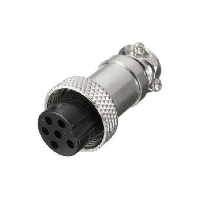 Mike Konnektör 6-Pin 16mm - Dişi