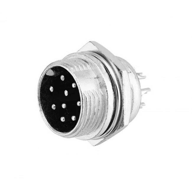 Mike Konnektör 9-Pin 16mm - Erkek