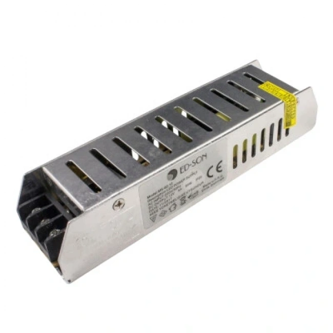 MS-60-12 12V 5A İnce Metal Kasa Adaptör - LED Driver
