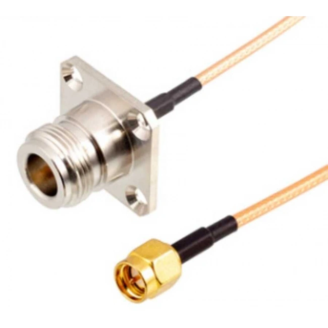 N-KF - SMA Erkek RG316 Dönüştürücü Kablo - 10cm