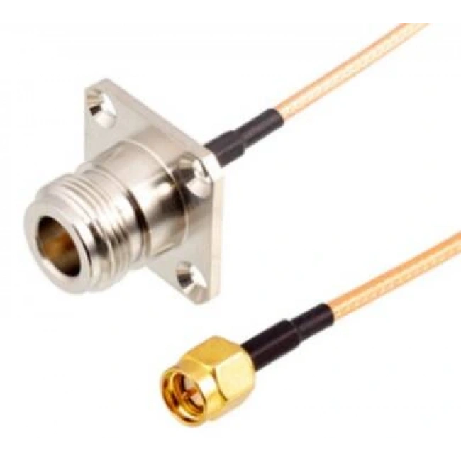 N-KF - SMA Erkek RG316 Dönüştürücü Kablo - 10cm