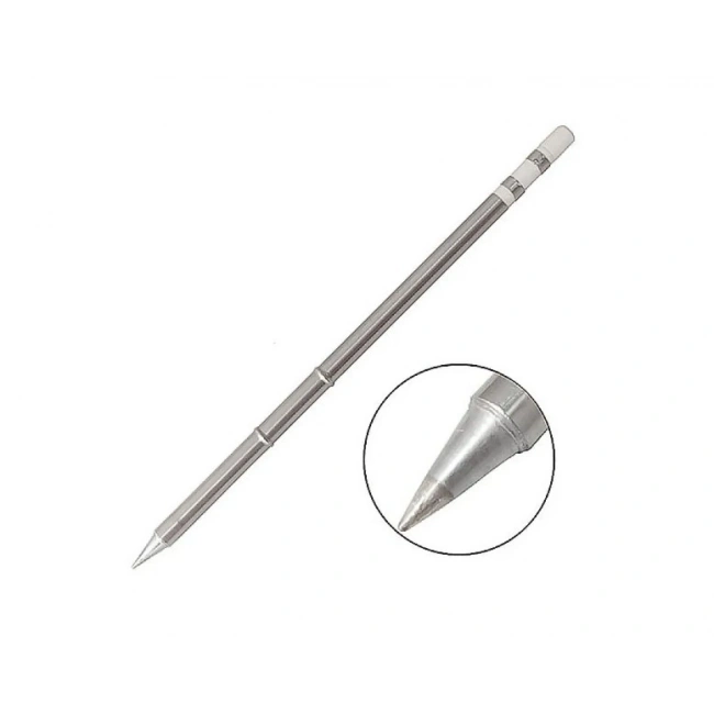 N12-2 ZD-8962 Lehim İstasyonu Yedek Havya Ucu - 0.2 mm Sivri Uç T12 Serisi