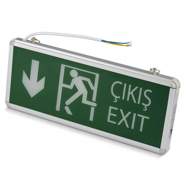 Noas 3W Aşağı Çift Yönlü Exit Led Acil Çıkış Armatürü
