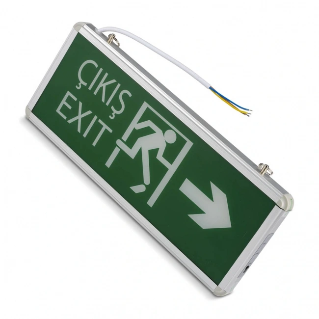 Noas 3W Sağ Sol Çift Yönlü Exit LED Acil Çıkış Armatürü