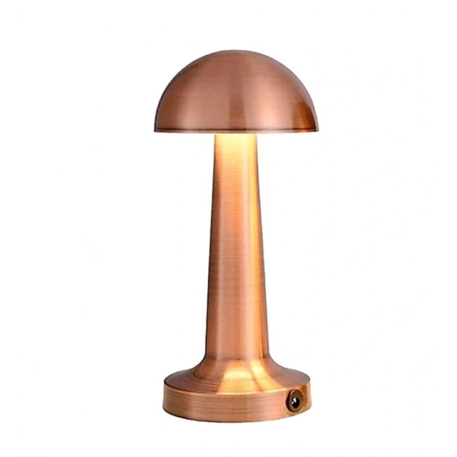 NOAS Girit Bronz Renk LED Dokunmatik Masa Lambası Şarjlı YL86-1233