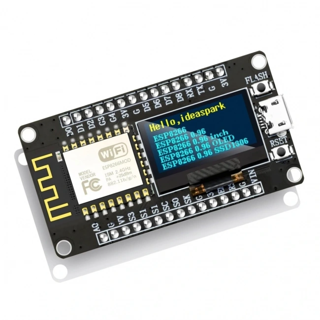 NodeMCU ESP8266 0.96 Inch OLED Wifi Geliştirme Modülü Micro USB