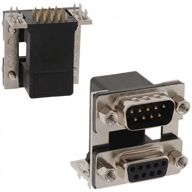 NorComp 178-009-413R571 D-Sub Stacked 9 Pin Sağ Açılı PCB Konnektör