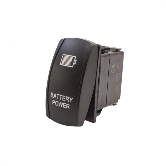 ON-OFF Mavi Işıklı Anahtar 5-Pin 12V-24V - Battery Power