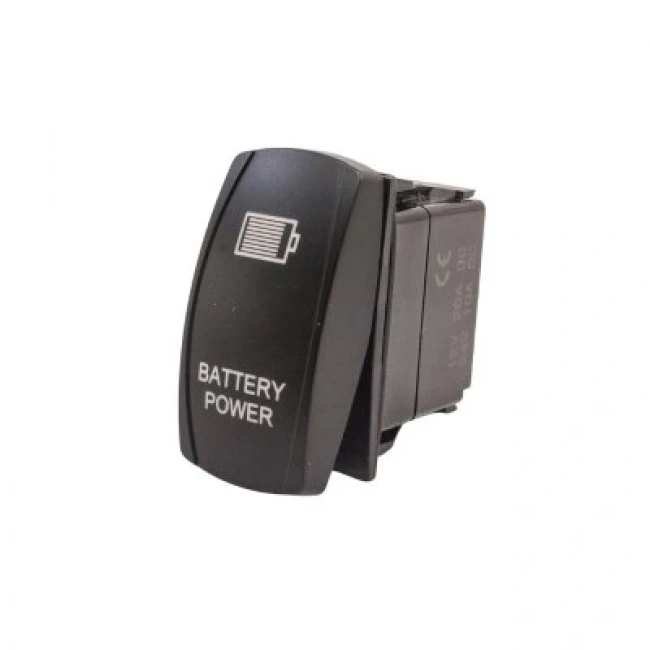 ON-OFF Mavi Işıklı Anahtar 5-Pin 12V-24V - Battery Power