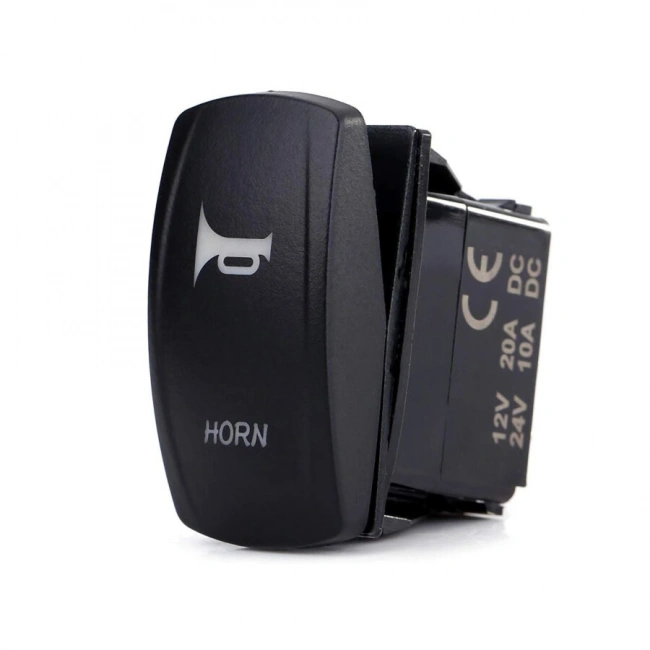 ON-OFF Mavi Işıklı Anahtar 5-Pin 12V-24V - Horn