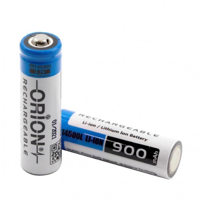 Orion 14500 3.7V 900 Mah Şarjlı Li-Ion Pil (Başlı)