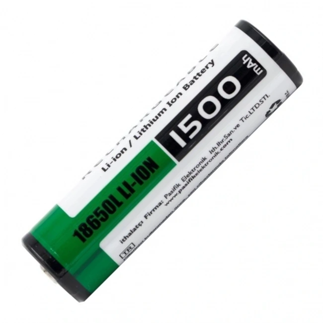 Orion 18650L 1500mAh 3.7V Şarj Edilebilir Li-ion Pil Başlı