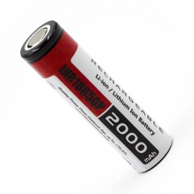 Orion 18650p 3.7V 2000mAh 15C Şarj Edilebilir Li-ion Pil
