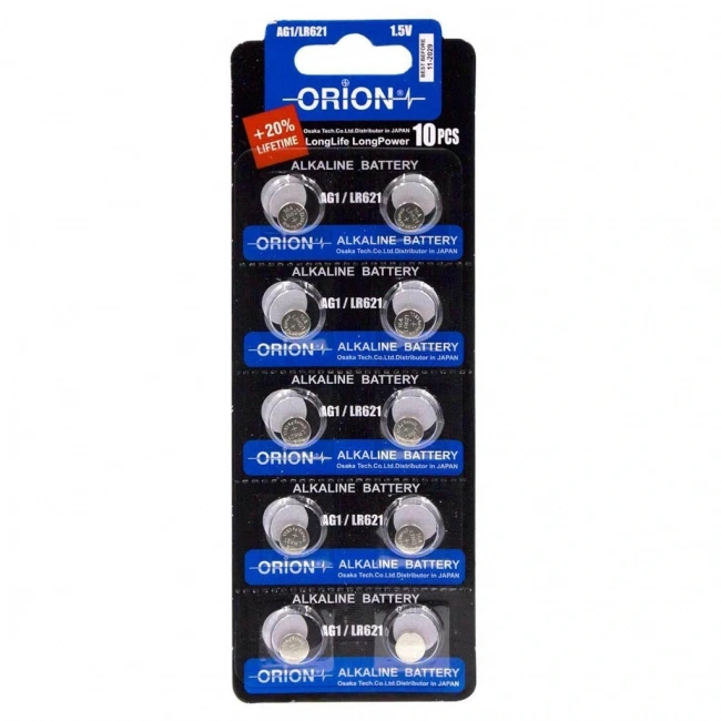 Orion AG1 LR621 364A 1.5V Alkalin Pil 10lu Paket