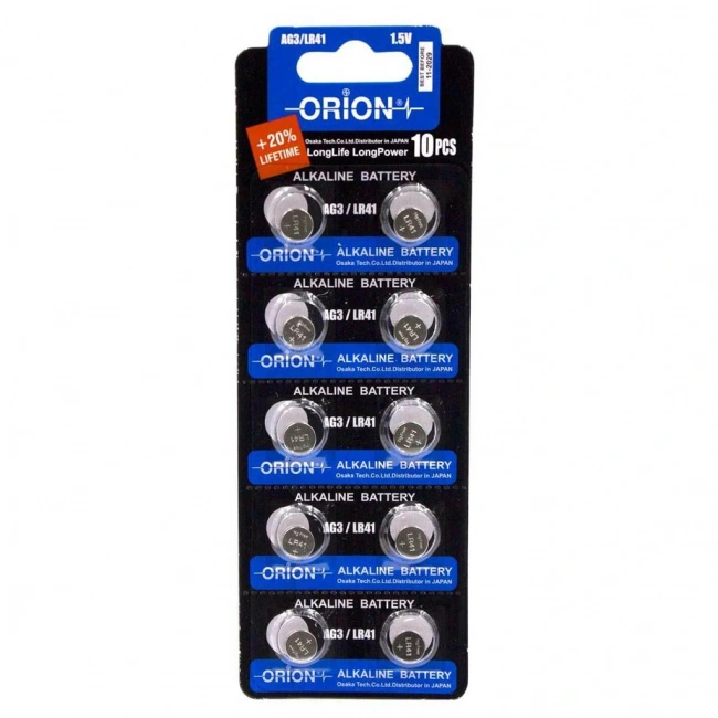 Orion AG3 LR41 1.5V Alkalin Pil 10lu Paket