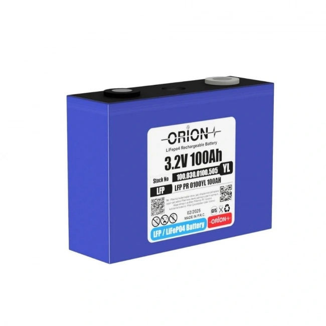 Orion LiFePO4 3.2V 100YL 100AH Prizmatik Pil
