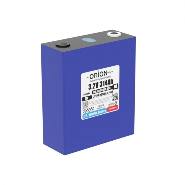 Orion LiFePO4 3.2v 314DL 314AH Prizmatik Pil