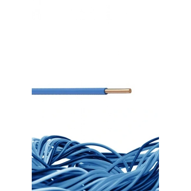 Öznur H07V-U Mavi 2,5 NYA Kablo 1 Metre