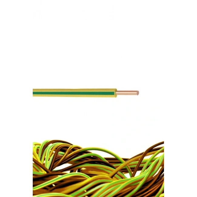 Öznur H07V-U Sarı-Yeşil 2,5 NYA Kablo 1 Metre