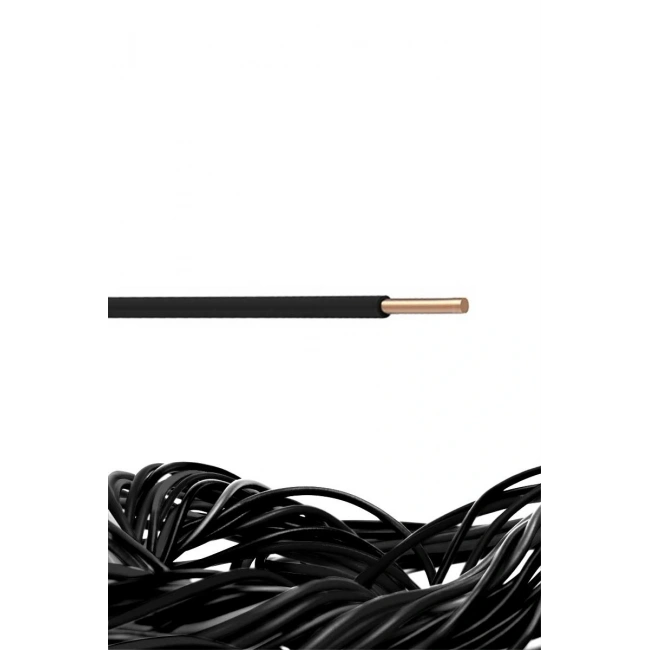 Öznur H07V-U Siyah 2,5 NYA Kablo 1 Metre