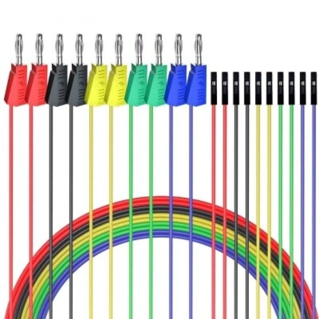 P1530 Dişi Jumper Kablo - 4mm Banana Dönüştürücü Kablo - 10 Adet