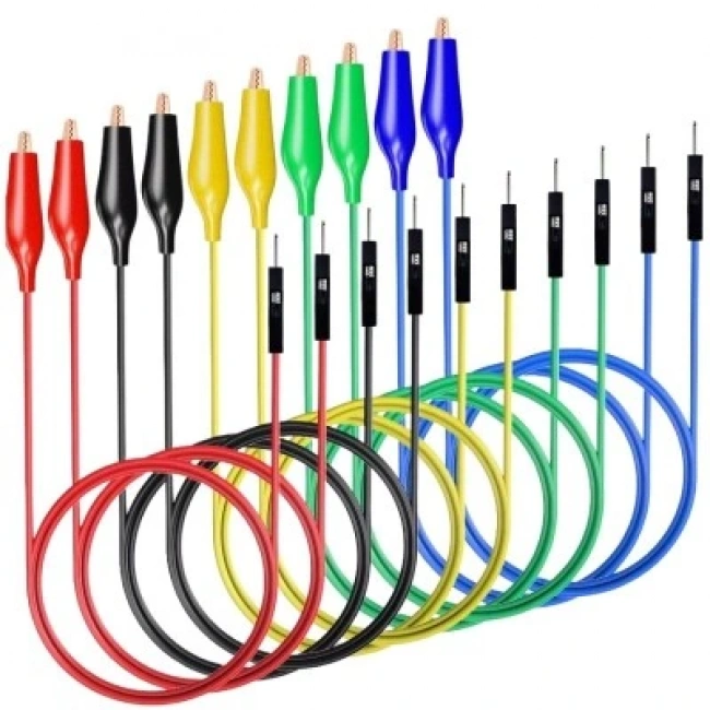 P1533 Erkek Jumper Kablo - Krokodil Dönüştürücü Kablo - 10 Adet