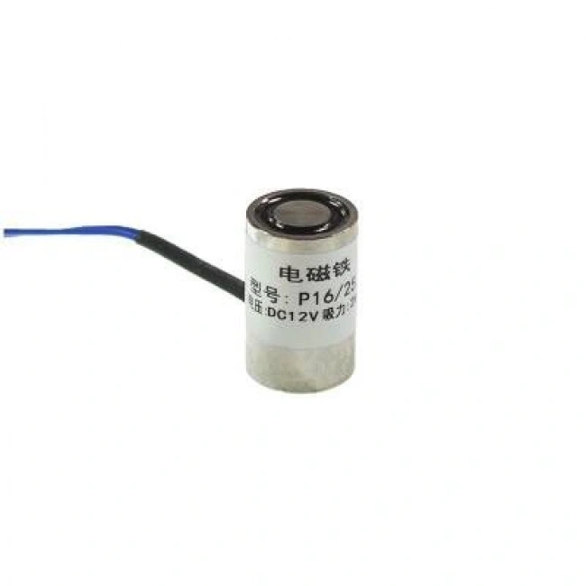 P16/25 12V Elektromıknatıs - 2kg Elektro Manyetik Tutucu