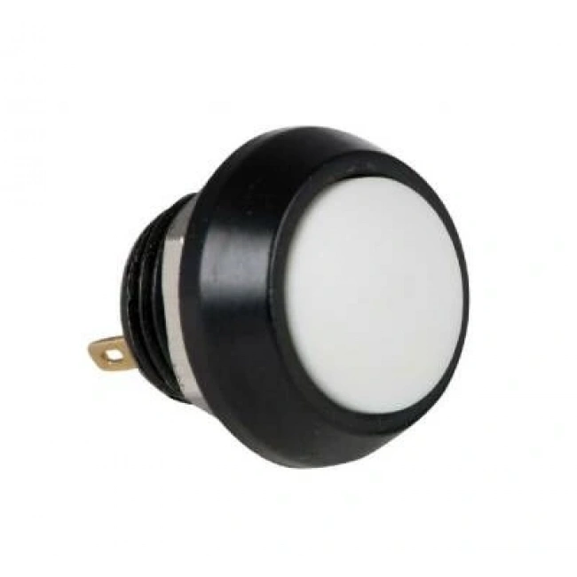 PBS-33B 12mm Push Buton - Beyaz