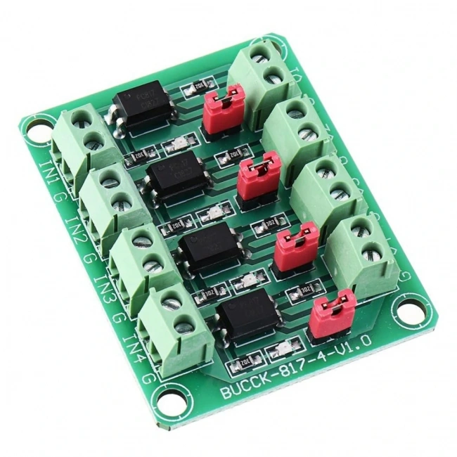 PC817 4 Kanal Optokuplör İzolasyon İçin Modül