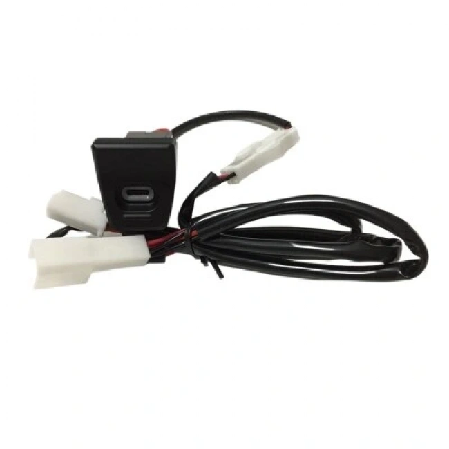 PD Type-C Mavi Işıklı Araç Şarj Soketi