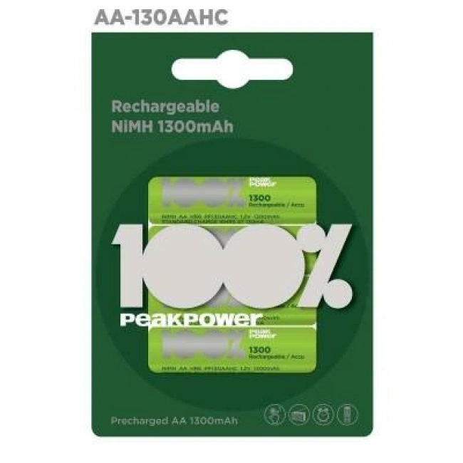 PeakPower 1300mAh 4lü AA Şarj Edilebilir Pil