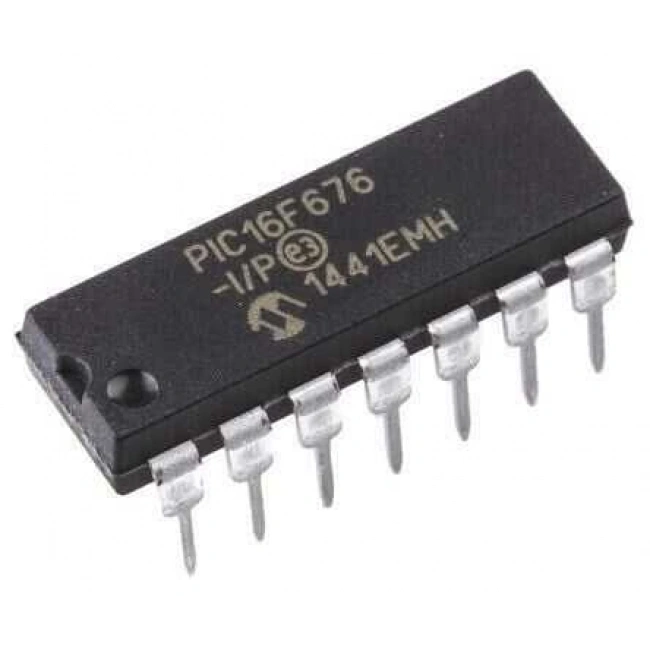 PIC16F676 DIP14 8-Bit 20MHz Mikrodenetleyici