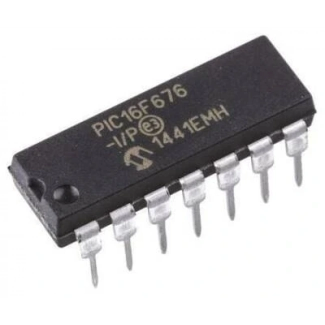 PIC16F676 DIP14 8-Bit 20MHz Mikrodenetleyici