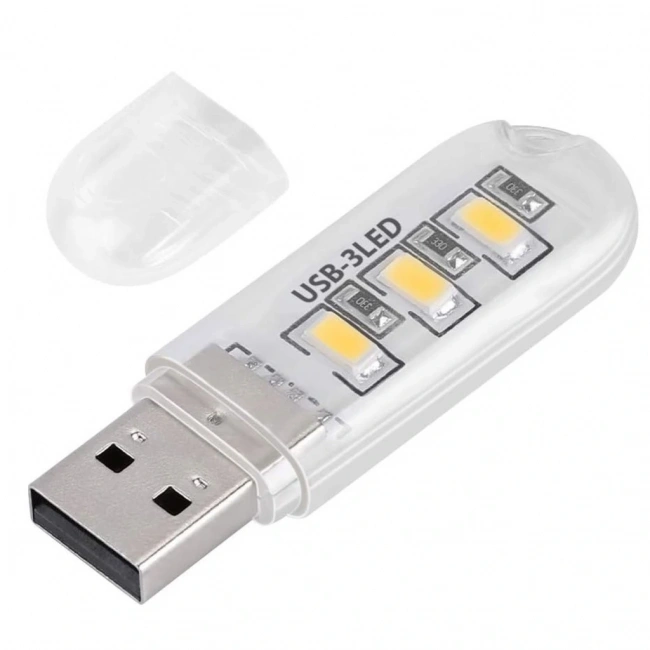 Portatif Mini Usb Led Işık Gece Okuma Kamp Lambası